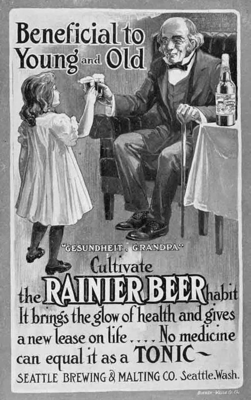 Cool stuff, make sure your child has their daily beer! 1905 advertisement