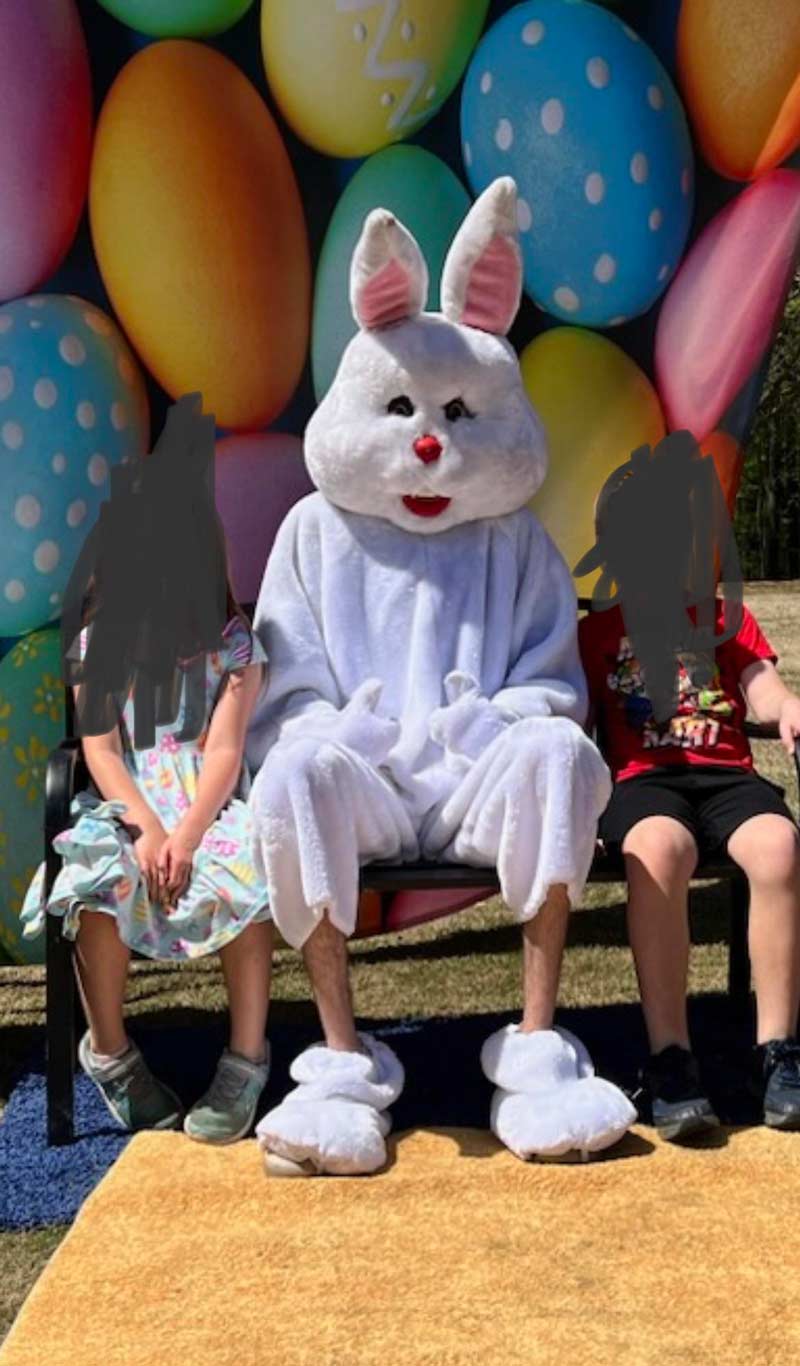 Easter Bunny was a bit too tall this year