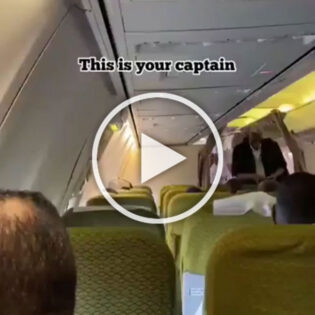 Somali Captain Reassuring Passengers