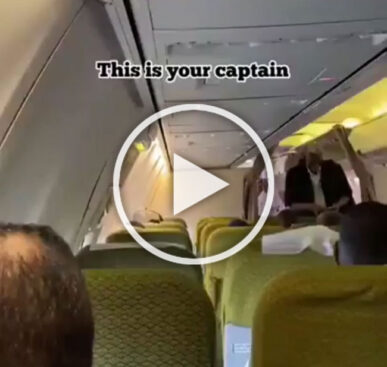 Captain Reassuring Passengers