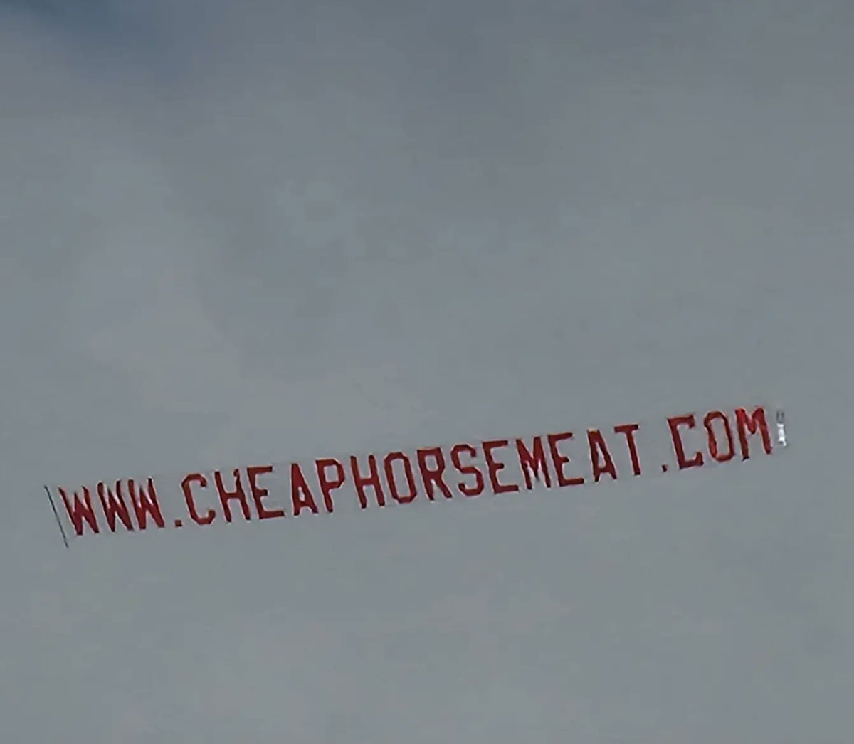 This banner just flew over the Grand National (UK's biggest horse race)