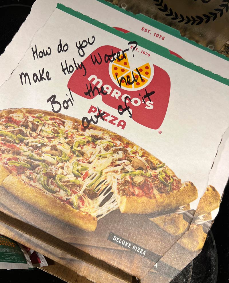 Asked the pizza place to write a dad joke. This is what they came up with