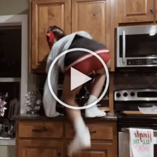 Lip sync on the kitchen counter