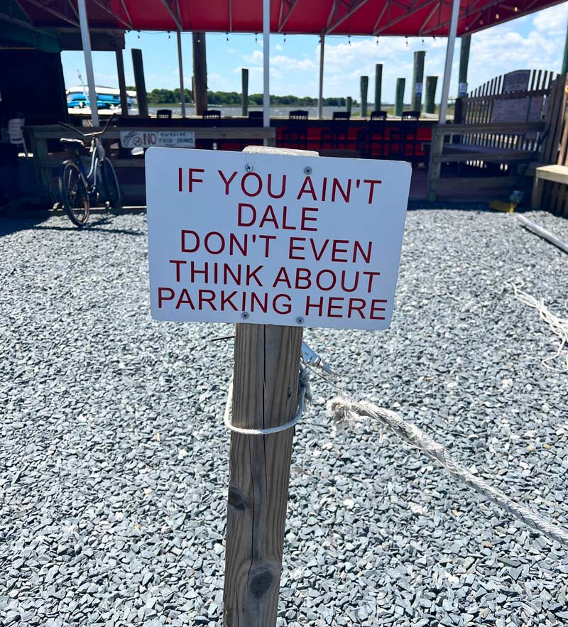 Parking for Dale only