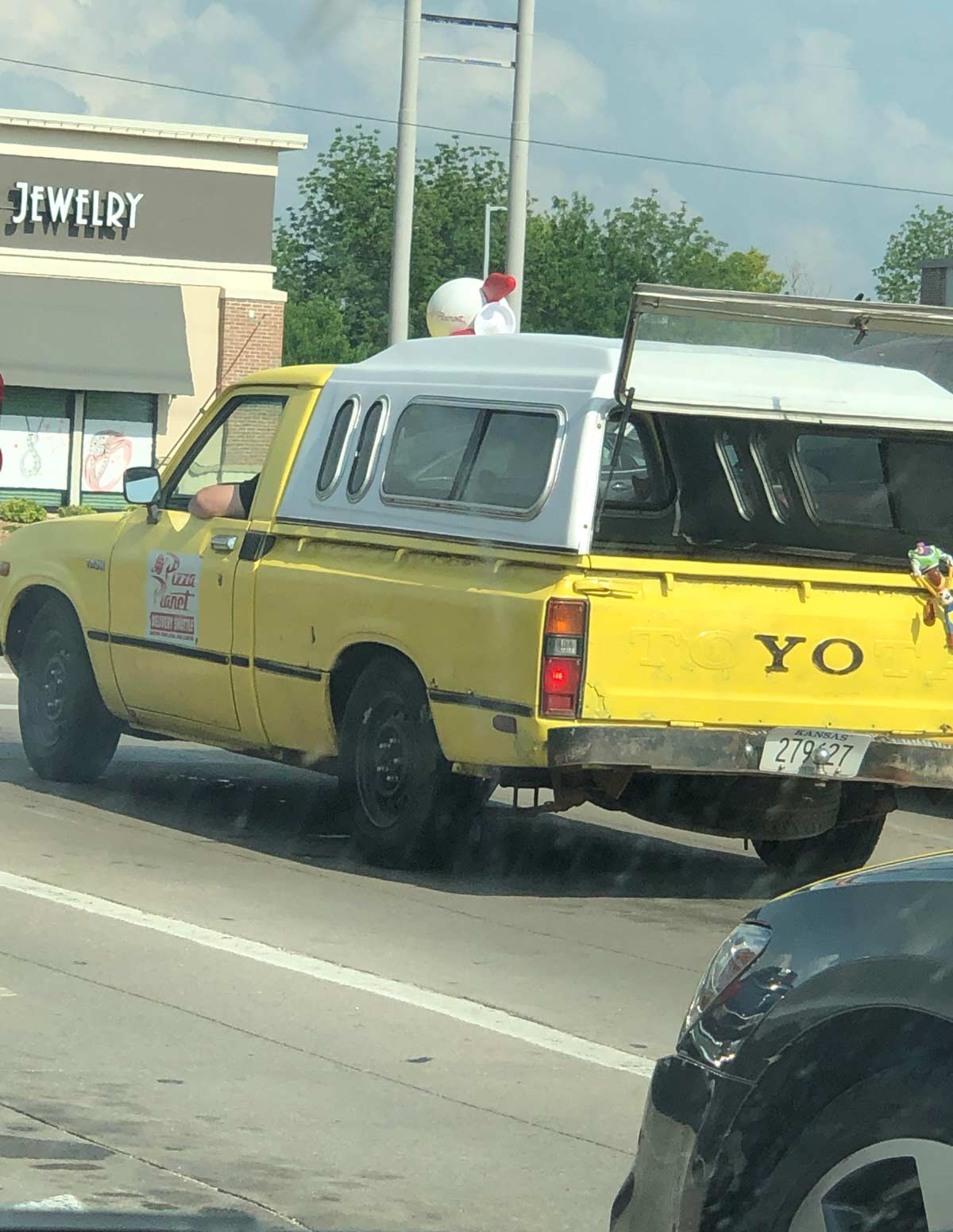 I saw the Pizza Planet truck on my way home from work today