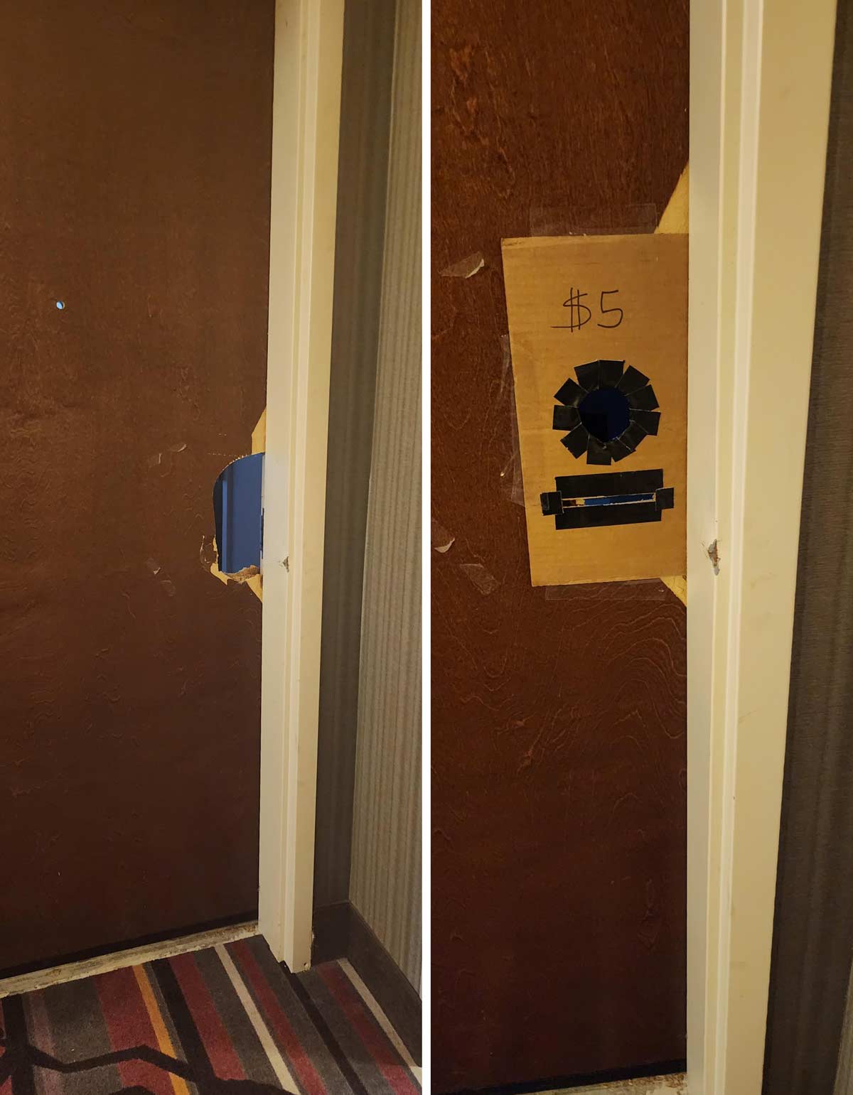 The hotel I'm staying at had a broken door so I fixed it for them