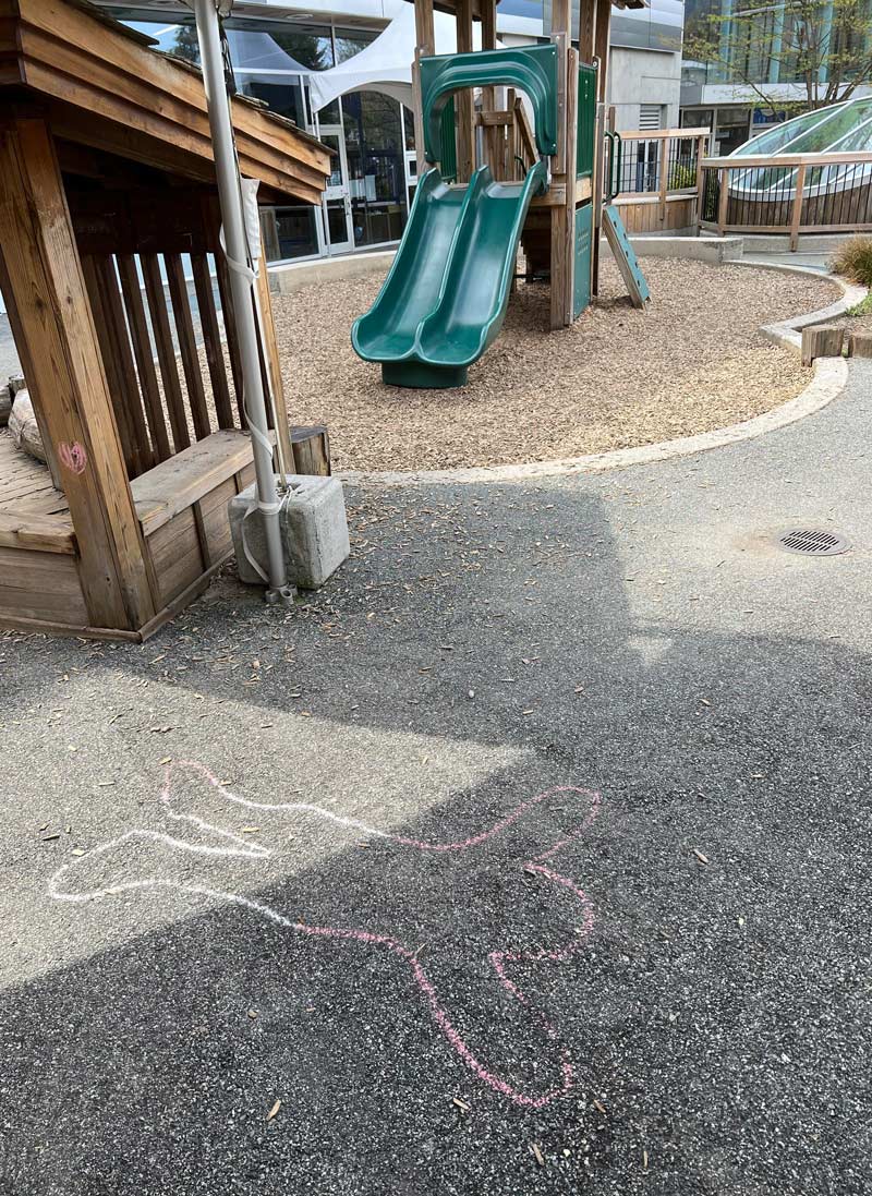 Not what you want to see when entering a kids play area