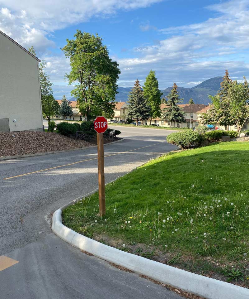 This tiny stop sign