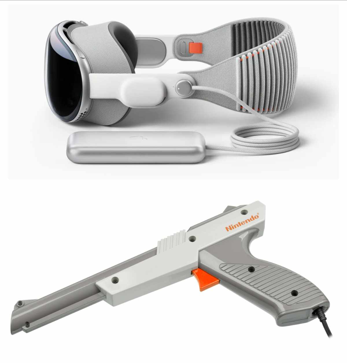 Apple Vision Pro and Nintendo NES Zapper: Separated at birth?