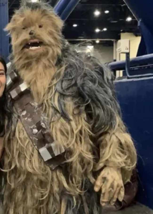 Chewbacca was having a rough day