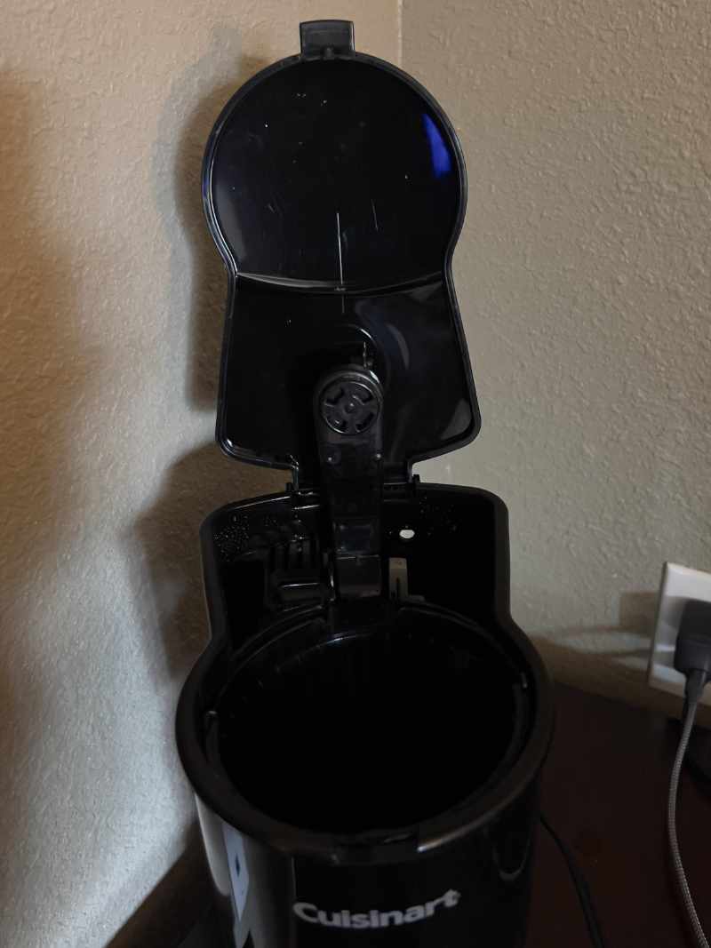 Coffeemaker lid looks like Darth Vader