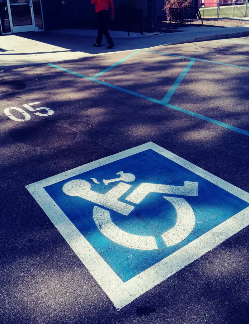 Cool Stuff - Handicap parking at a weed dispensary