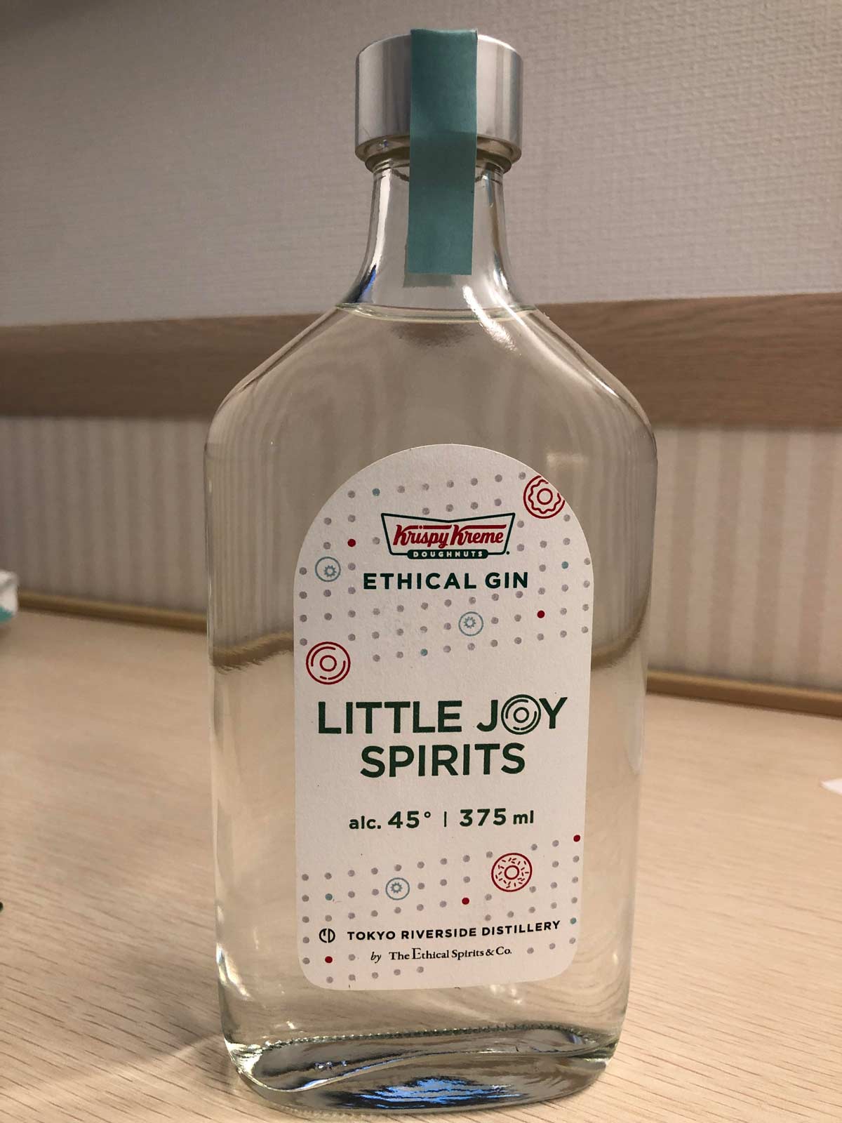 They only use free-range, grass-fed Krispy Kremes when making their gin