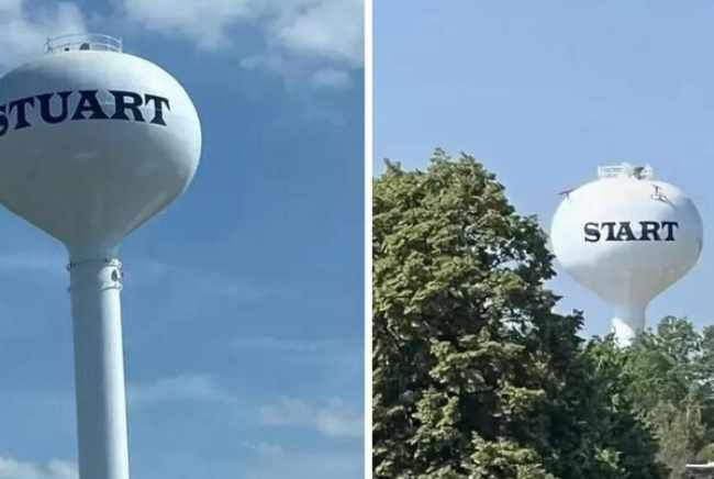 Repainted the water tower boss!