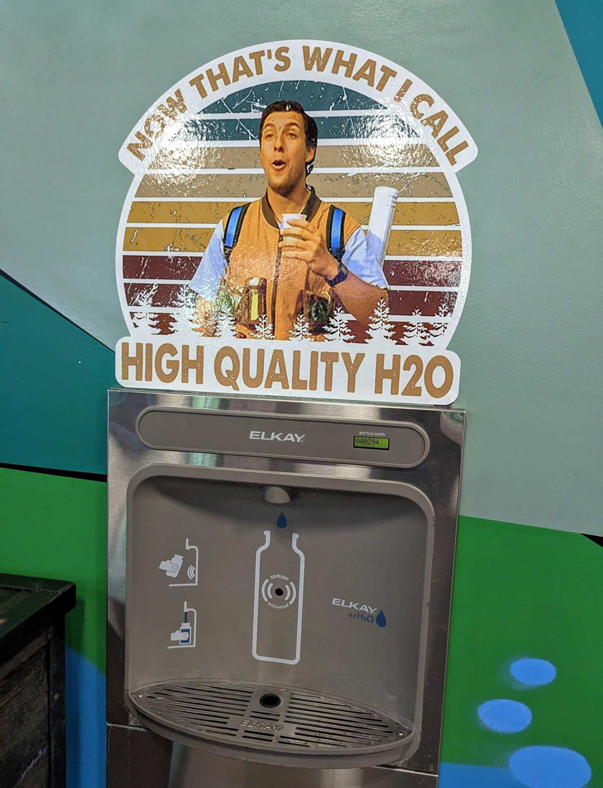 I always quoted Waterboy when drinking from water fountains, and then I found this gem