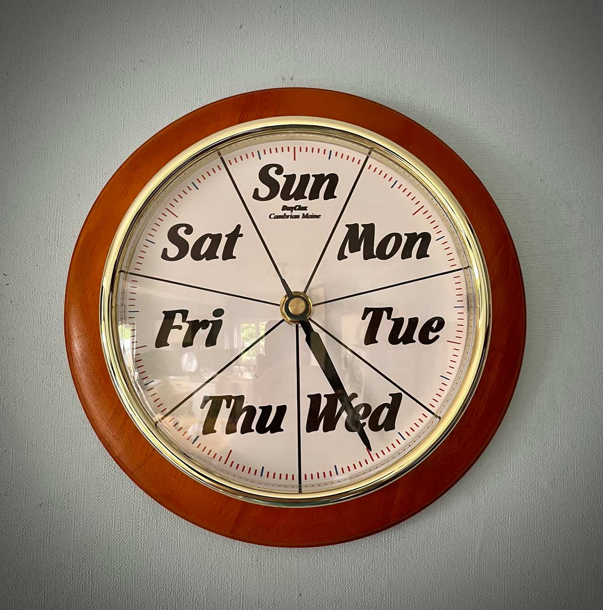 Bought my parents this handy new clock, ideal for retired folk