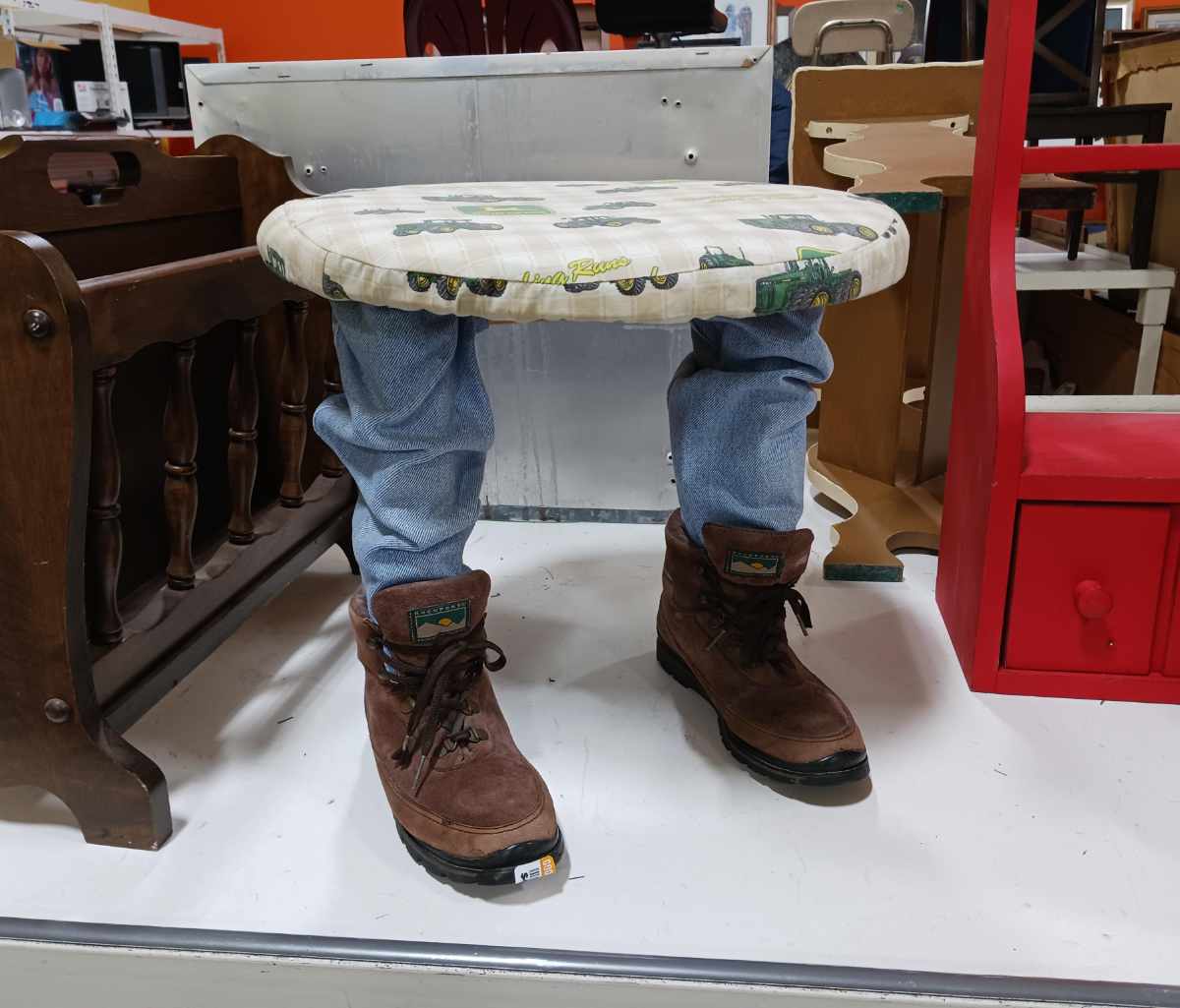 Spotted this foot stool in Goodwill