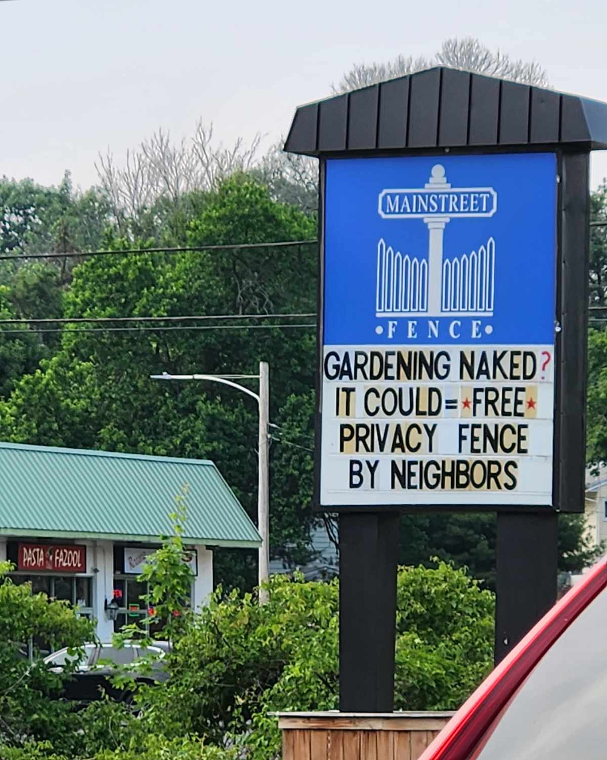 Our local fence company...