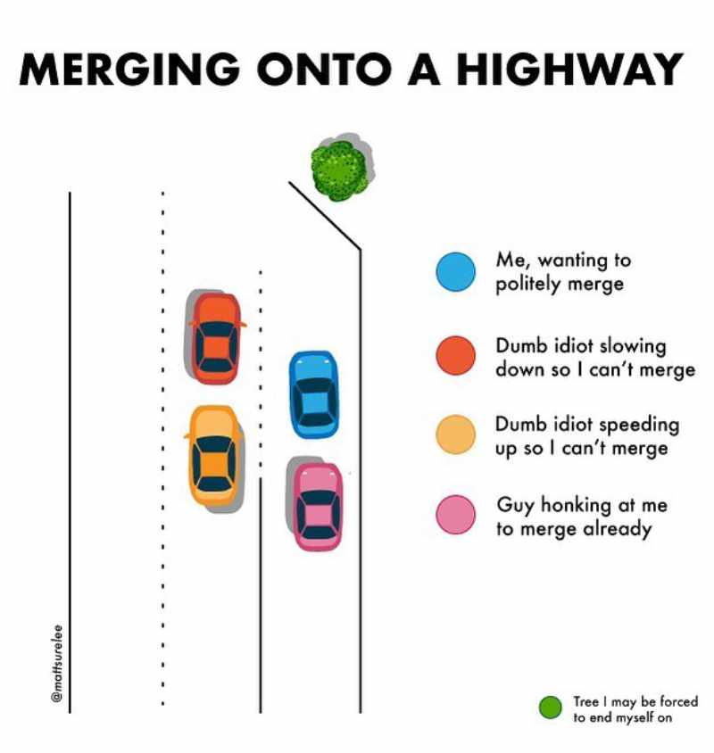 Merging onto a highway