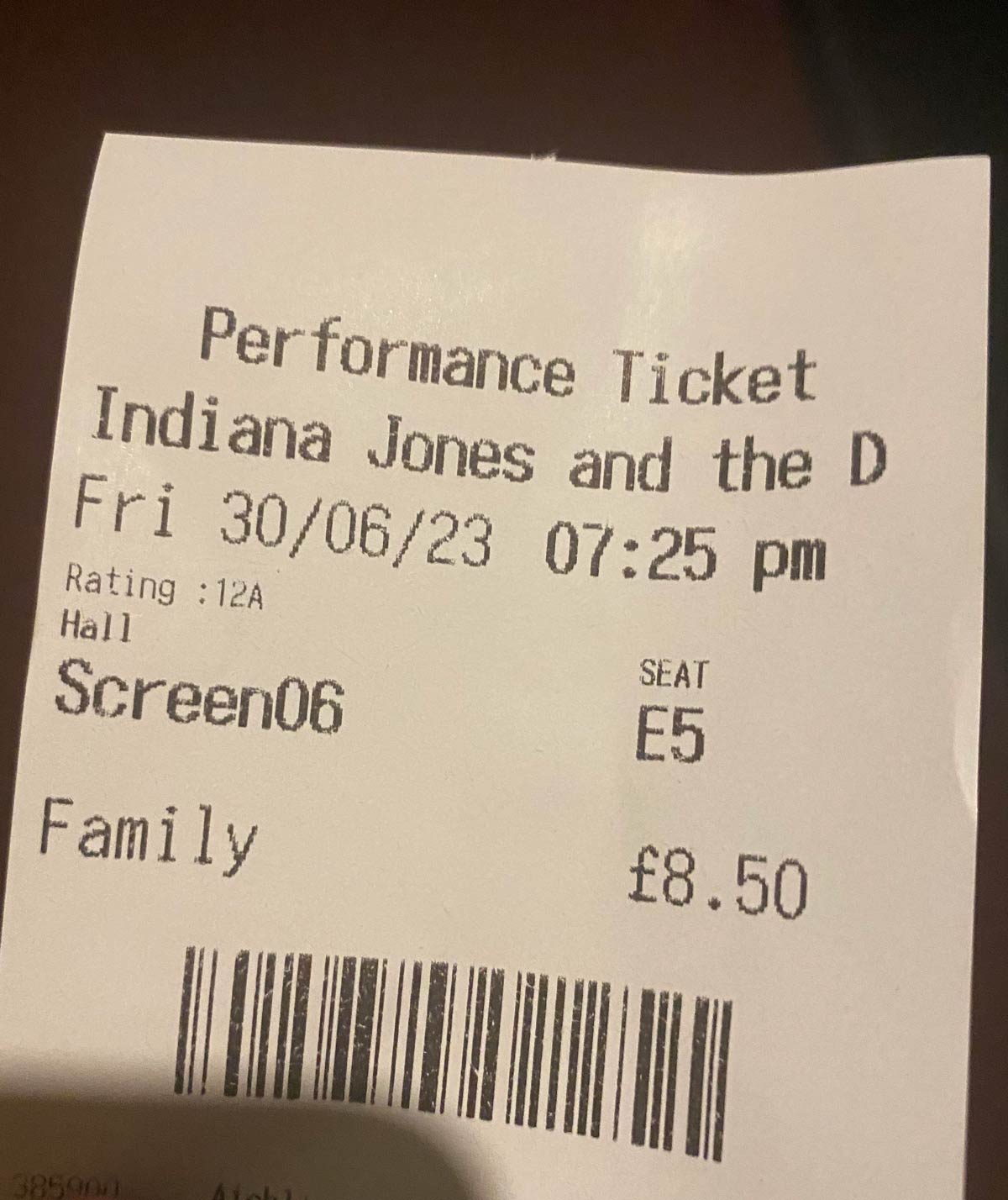 I may have chosen the wrong cinema