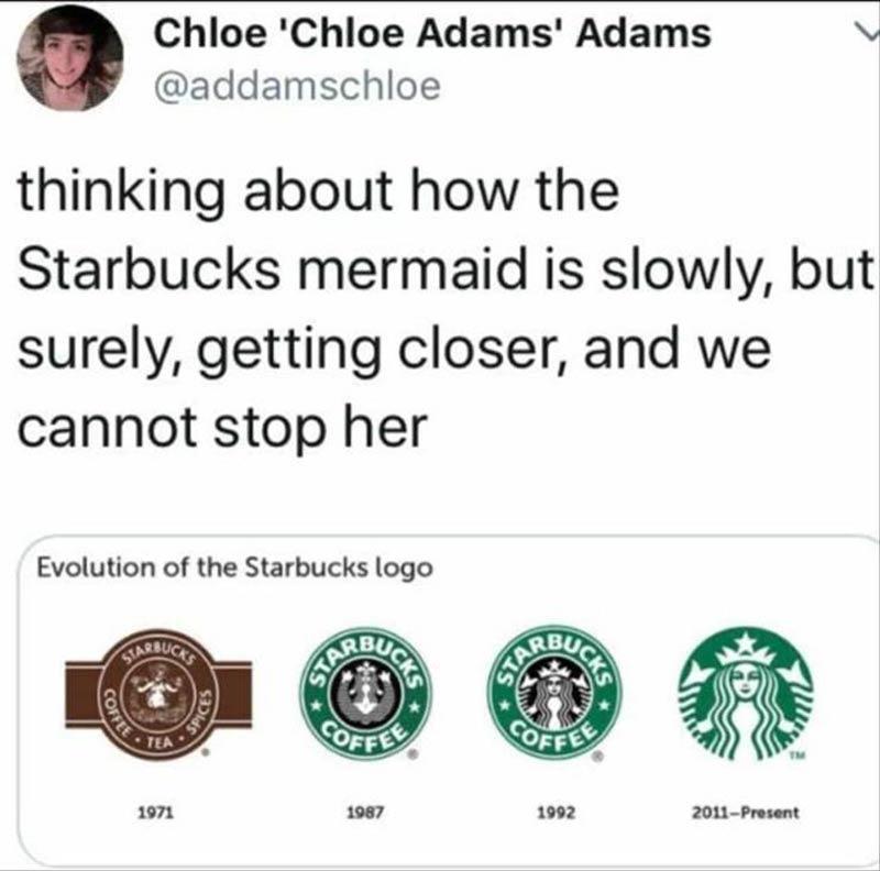 The Starbucks mermaid