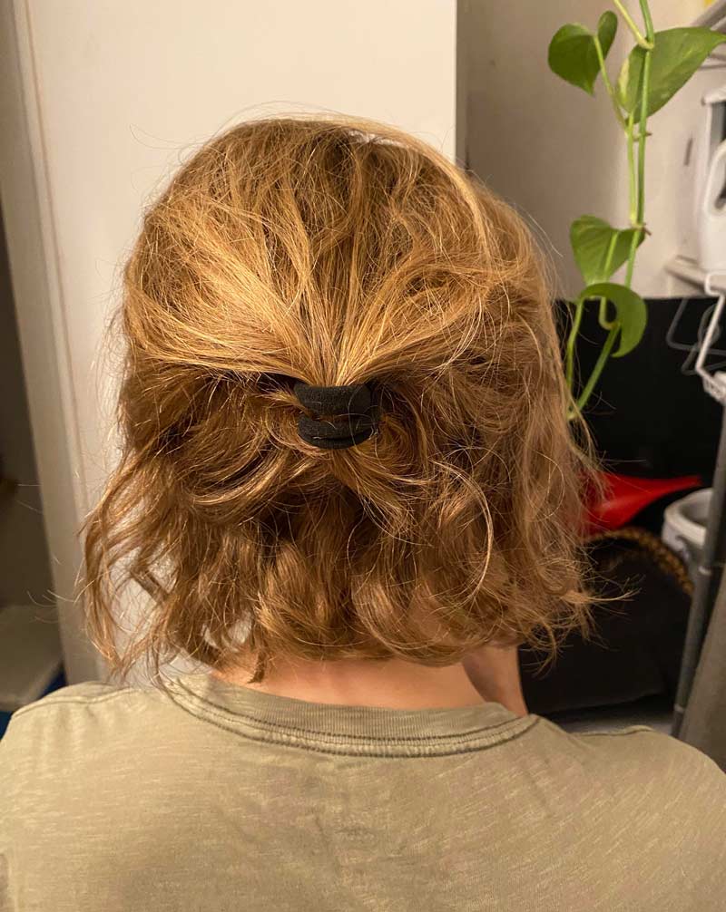 After sleeping, the back of my girlfriend’s head looked like a Wookiee