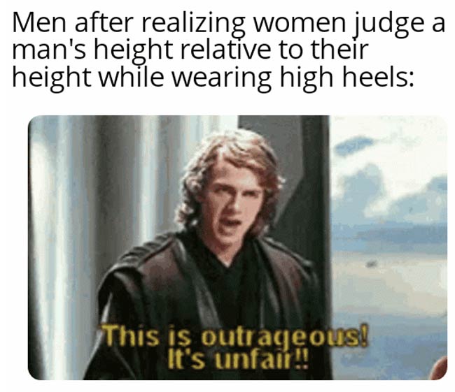 You are taller, but we do not grant you the rank of boyfriend