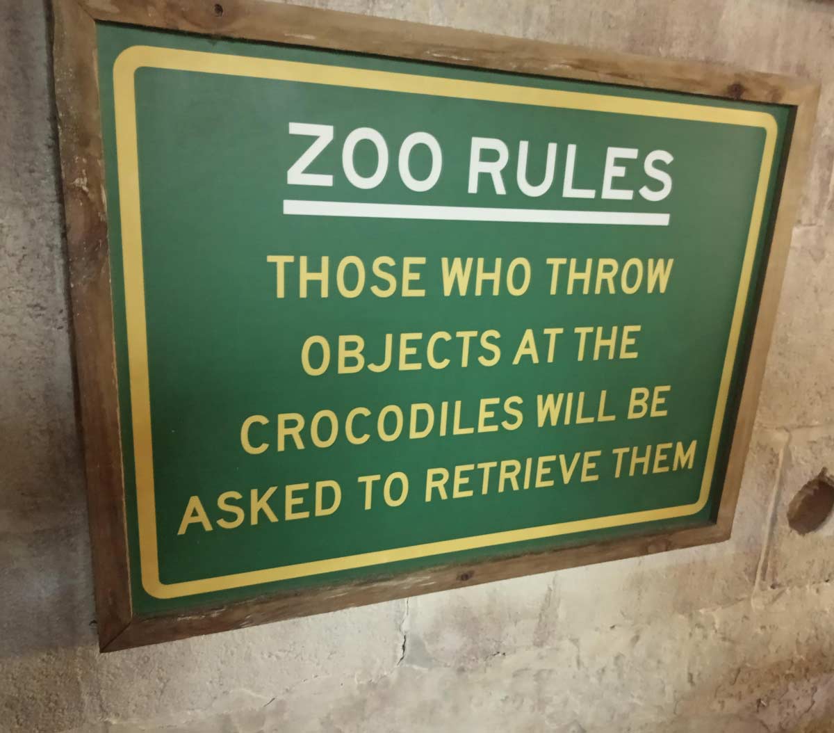 Zoo rules