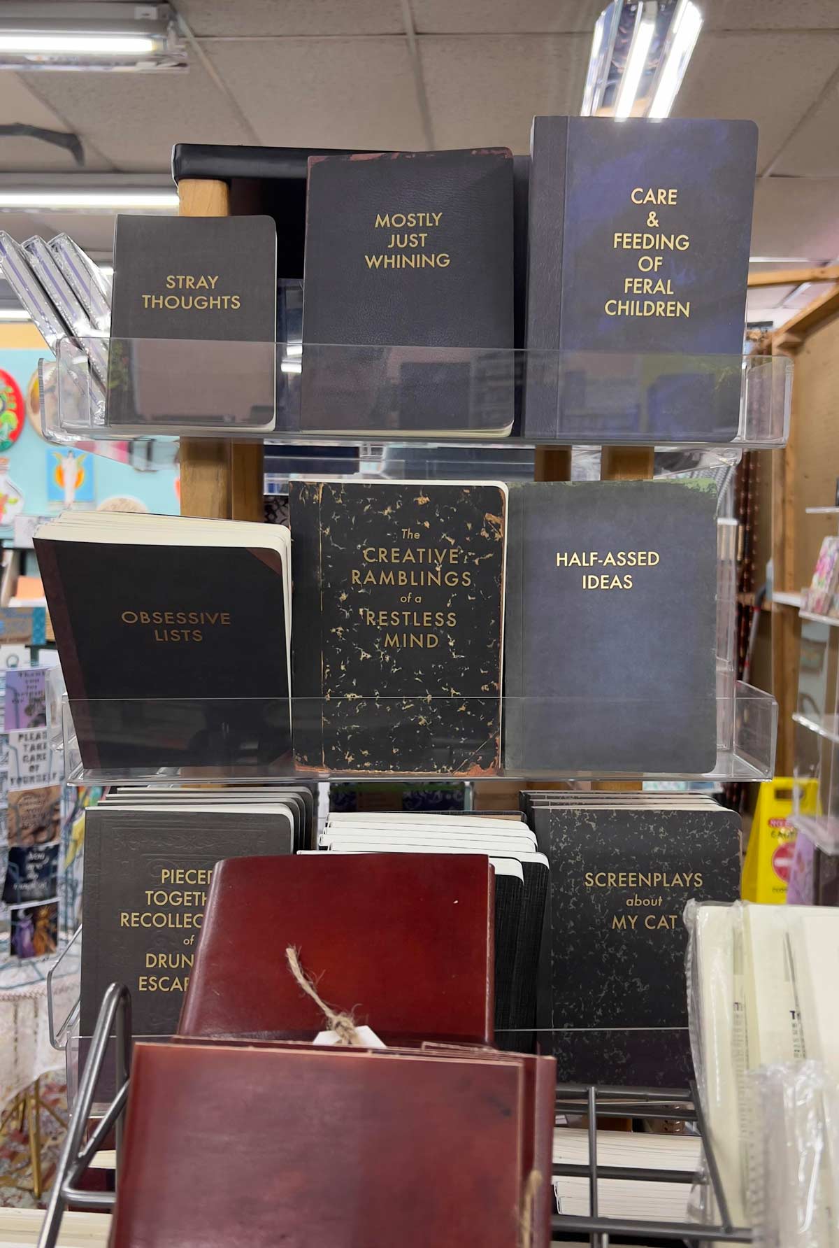 These journals in my local art supply store