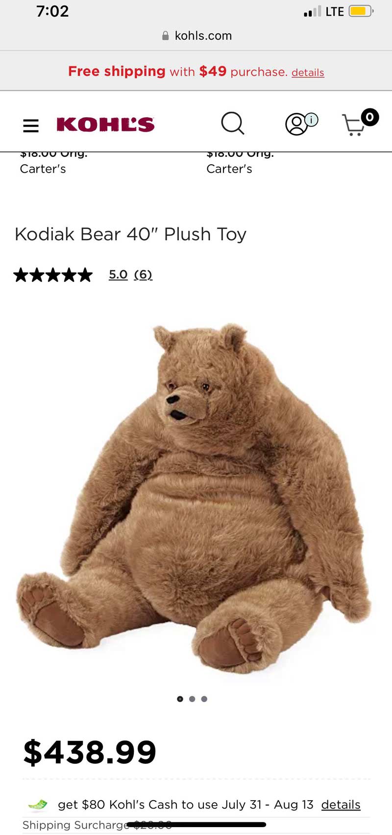A teddy bear to haunt your dreams