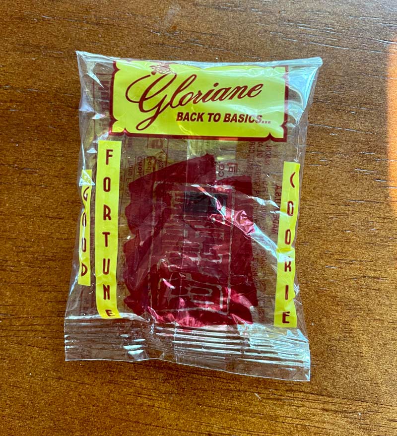 What does it mean when there is no fortune cookie inside, just a sealed pouch of air?