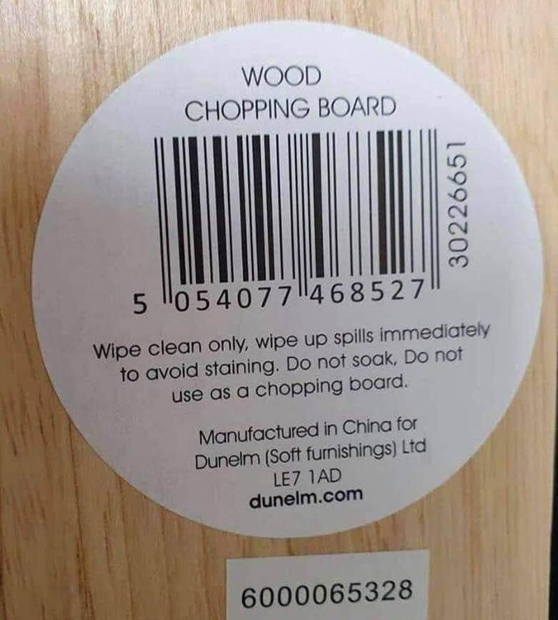 Chopping board not for chopping