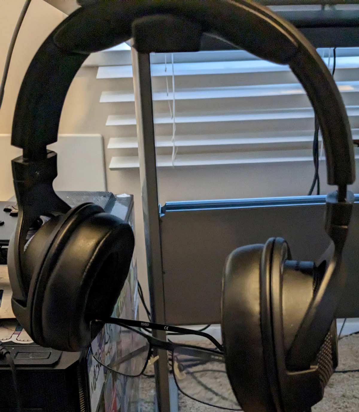 Couldn't find my glasses for 4 hours... They came off with my headset and just stayed there