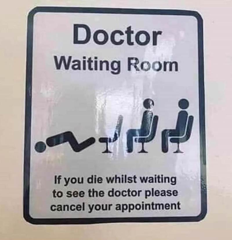 Waiting Room Notice
