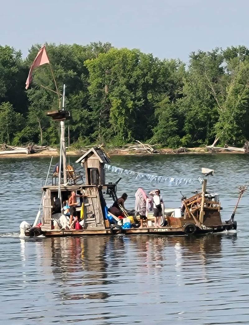 Spotted on the Mississippi River today