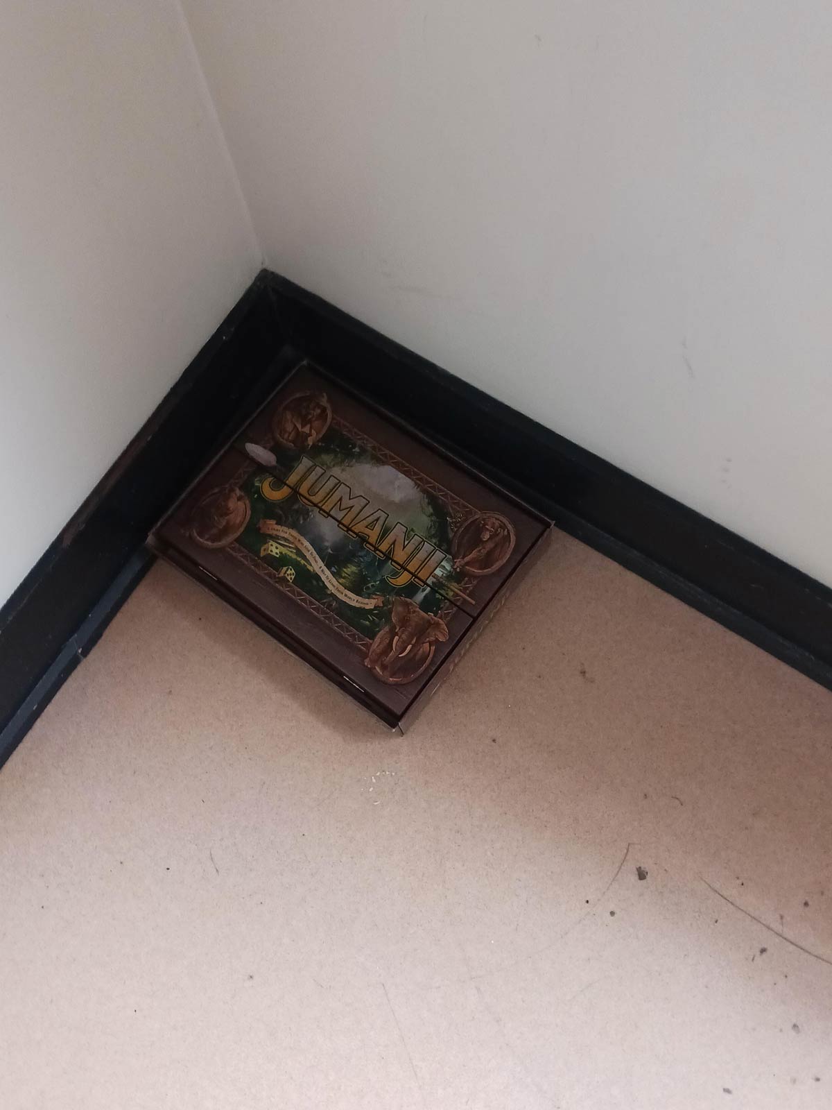 Jumanji board game abandoned in my apartment complex