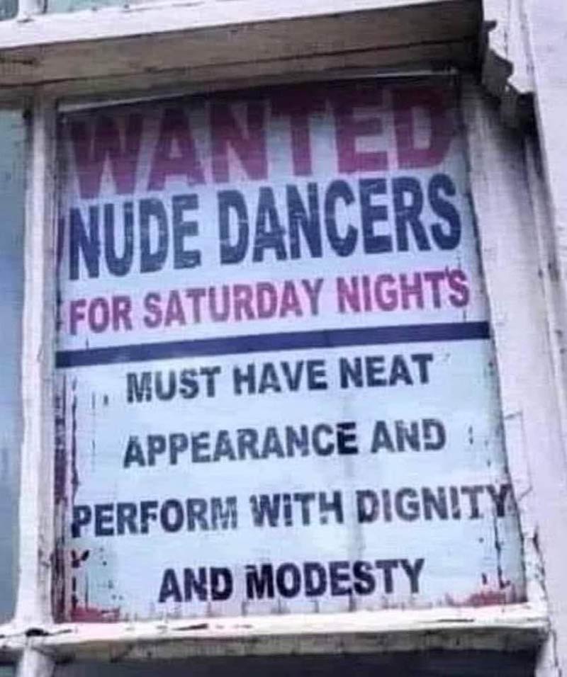 Modest nudity only, please