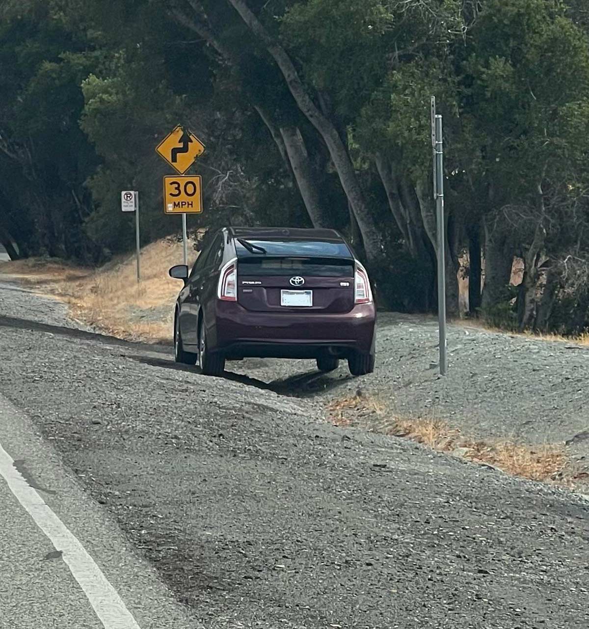 The way this Prius was parked today