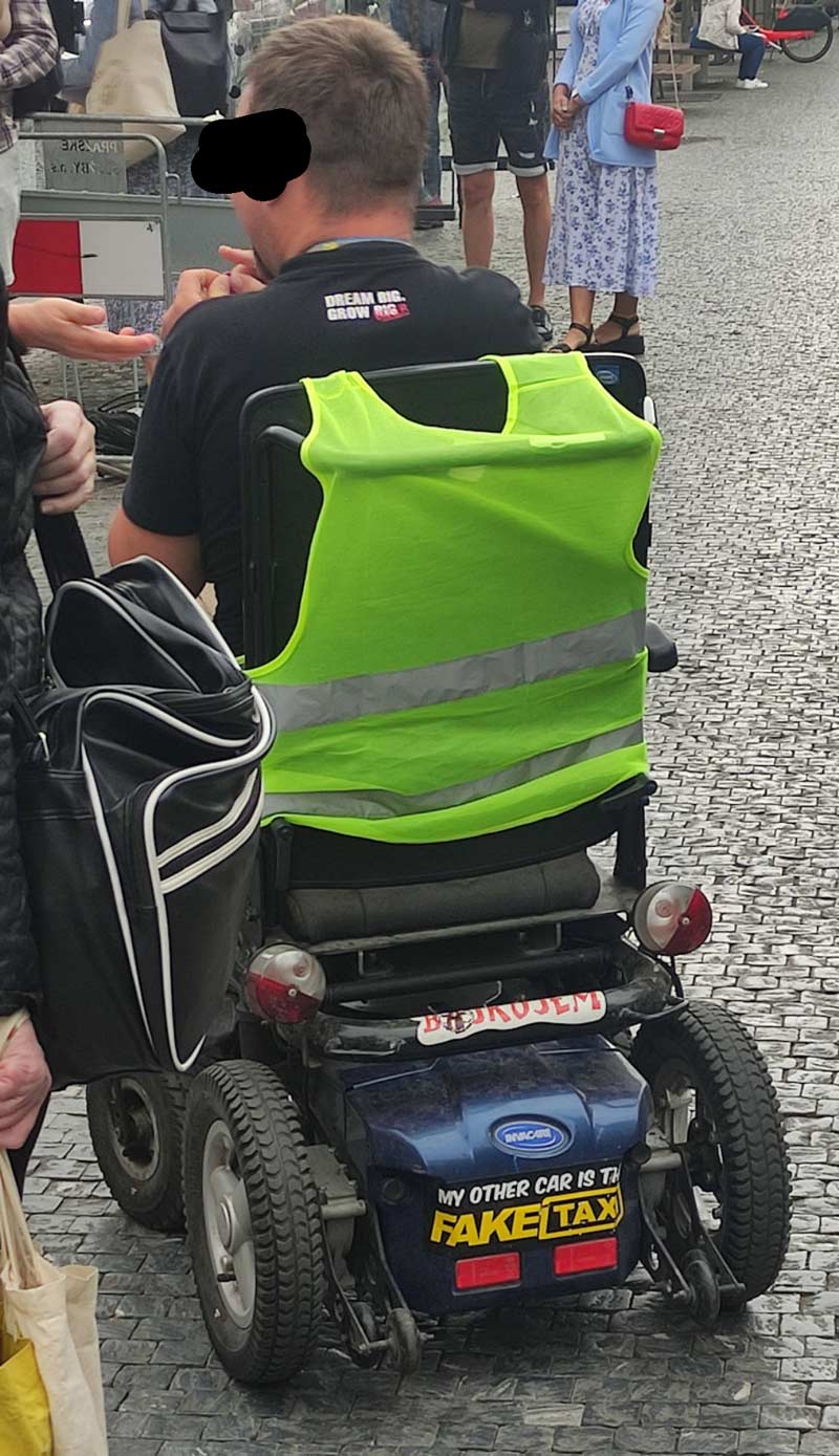 This bad boy in Prague made my day
