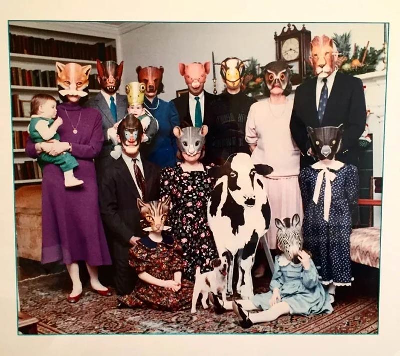 Unusual family photo found in an Airbnb