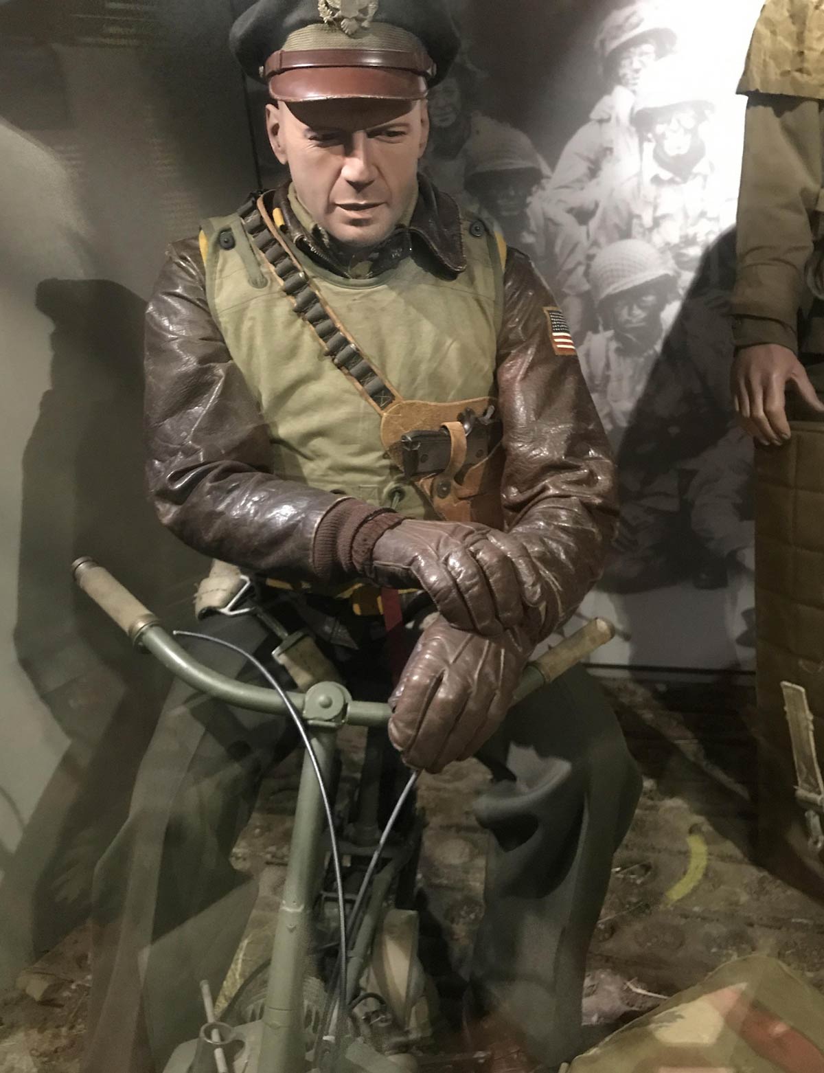 This mannequin from a WW2 themed museum in Normandy looks like Bruce Willis