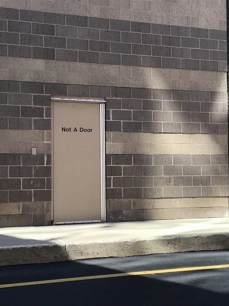 Nice try, door