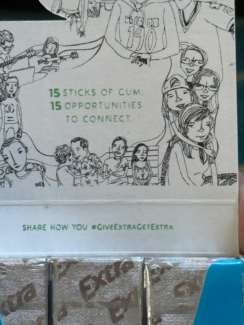 15 sticks of what?