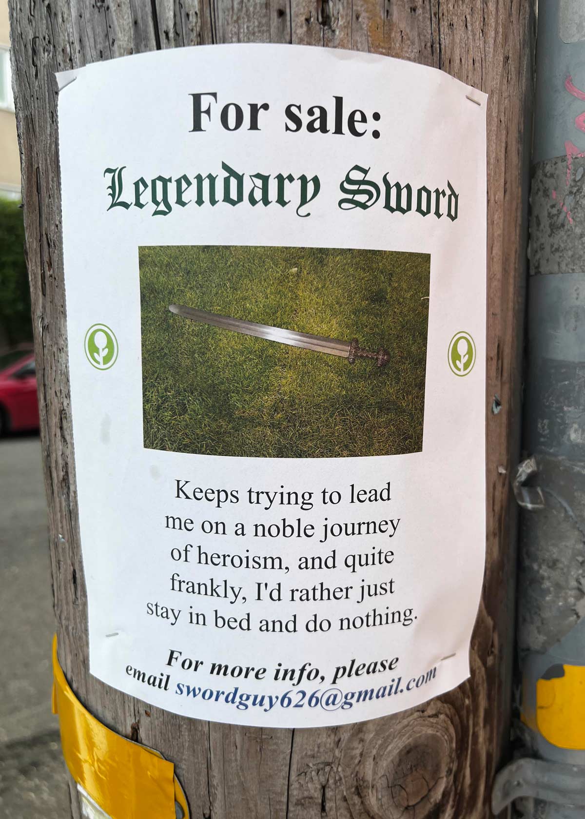 Legendary Sword for sale