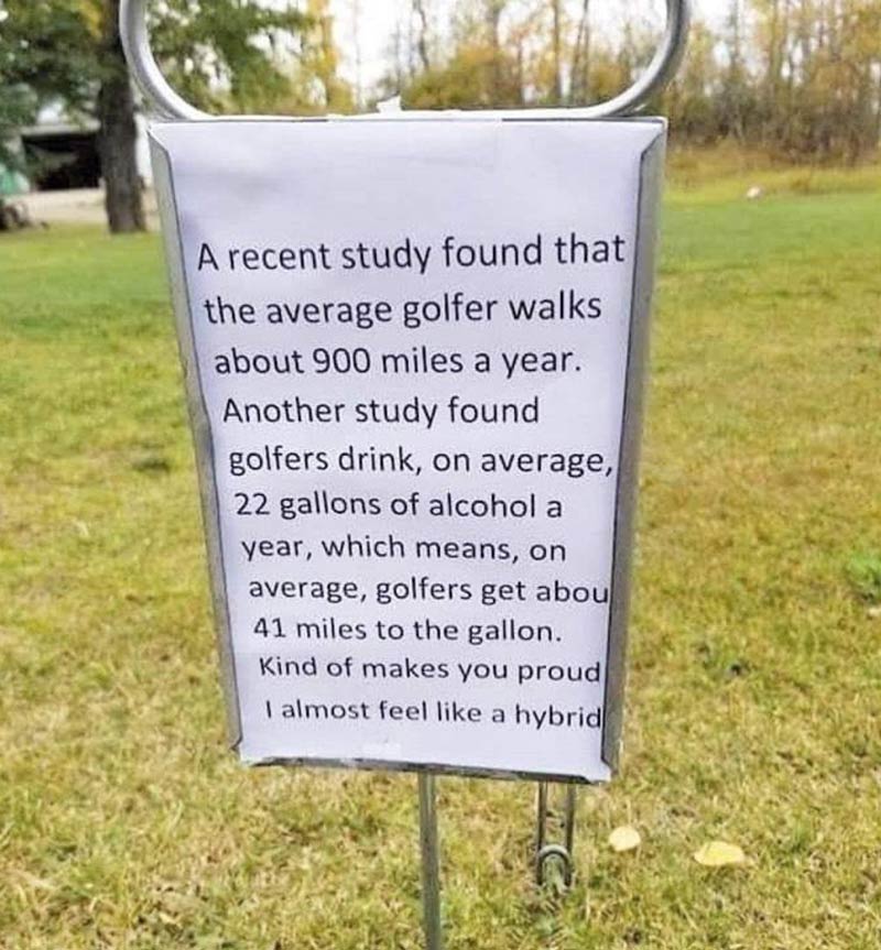 The average golfer