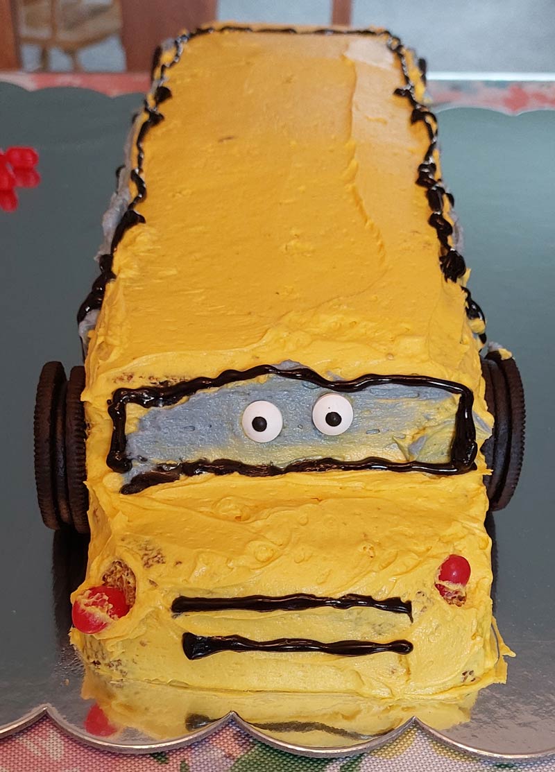 My kid's back-to-school cake
