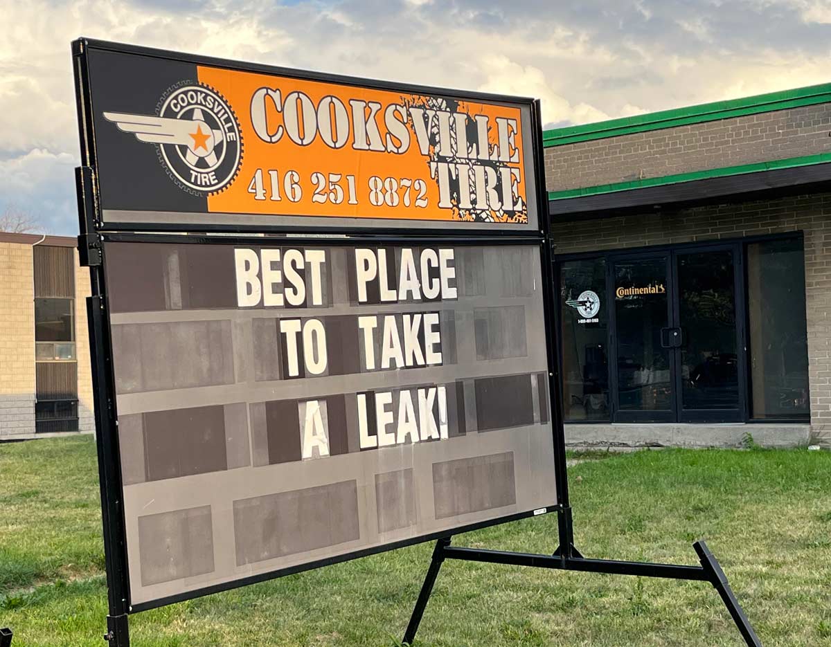 Local tire repair shop’s motto