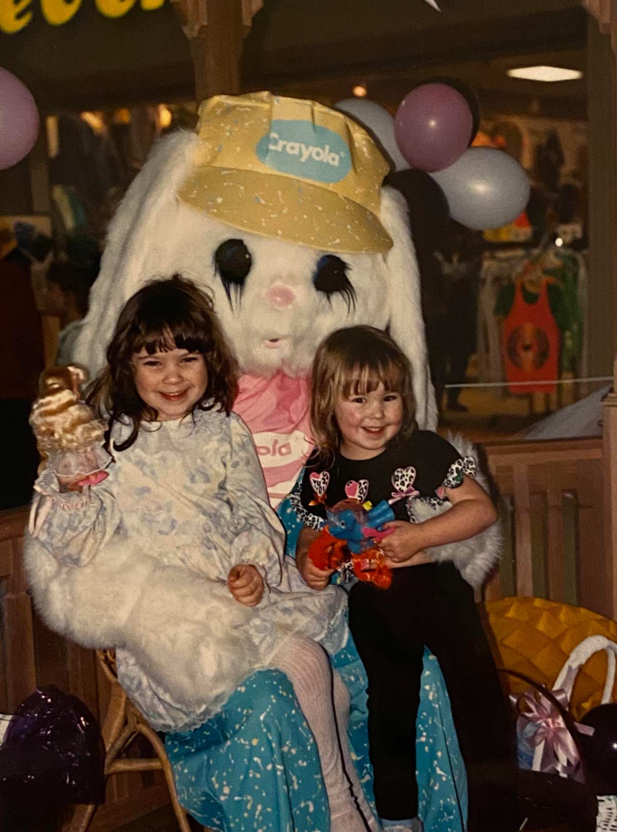 Clearly at that moment we didn’t realize the bunny was terrifying