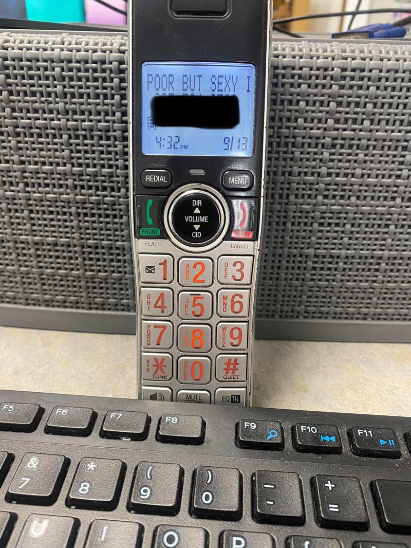 Got an interesting call at work today...