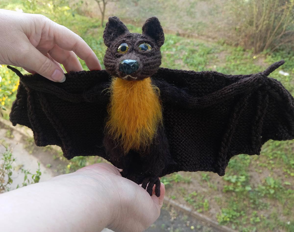 This bat I knitted